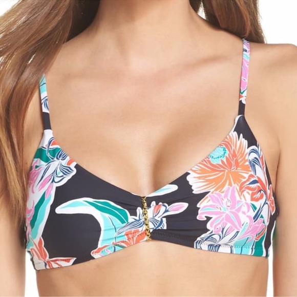 TRINA TURK Tropic Waves Bralette Bikini Top - Picture 1 of 9
